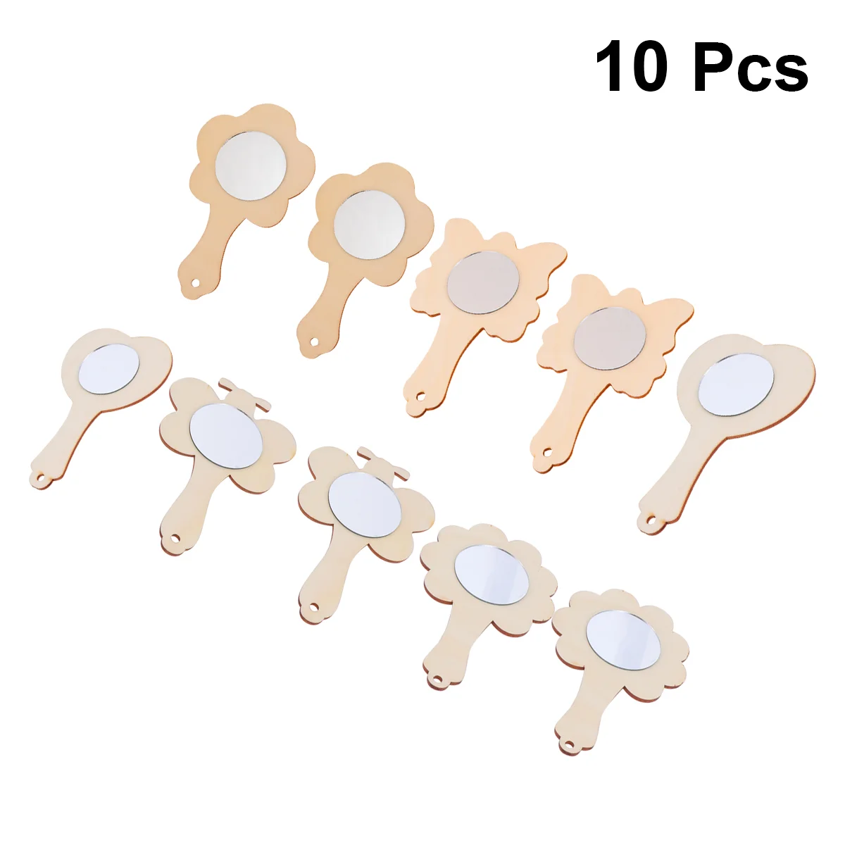 

10 Pcs Vintage Mirror Educational Painting Toys Mirror Handheld Cute Handheld Mirror Mirror Kids DIY Rustic Mirror Old Fashioned