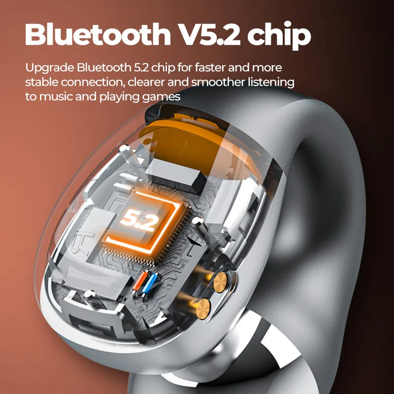 Новинка 2022 наушники с костной проводимостью Bluetooth 5.2 Ушная клипса серьги