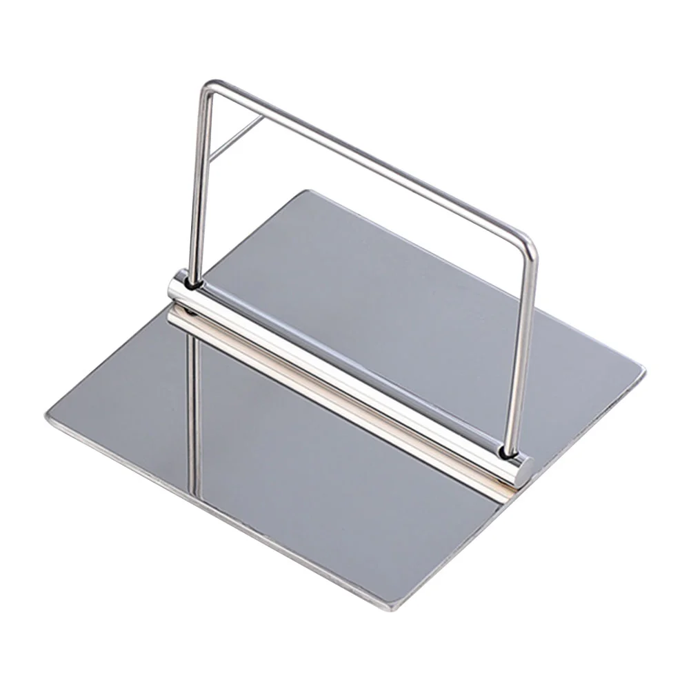 

1Pc Tissue Stand Napkin Rack Kitchen Paper Holder Napkin Storage Rack (Silver)