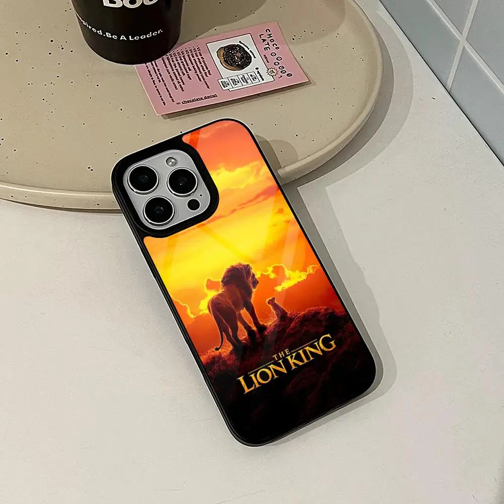 Фото Чехол для телефона «Король Лев» для Iphone 16, 15, 14, 13, 12, 11 Pro Max Mini 7, 8, 6 Plus Se Xr Xs 2020 Fundas Shell PC + чехол из ТПУ №4