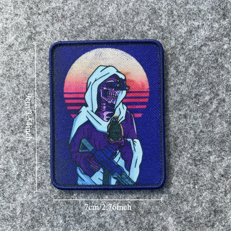 Тактическая нашивка Ретро Смерть с черепом устройство ночного видения значок