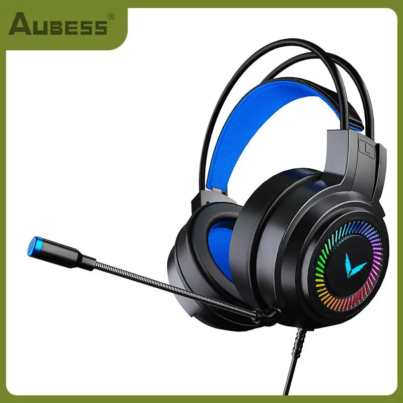 

Noise Cancelling Headphones With Mic Earphone Headphone 7.1 Stereo Svirtual Surround Bass Wired Headset For G60 Usb New Foldable