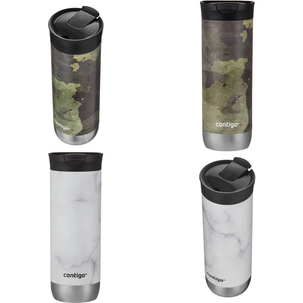 

Stylish Camouflage Stainless Steel 20 fl oz Travel Mug with SNAPSEAL Leak-Proof Lid for Easy Hydration on the Go.