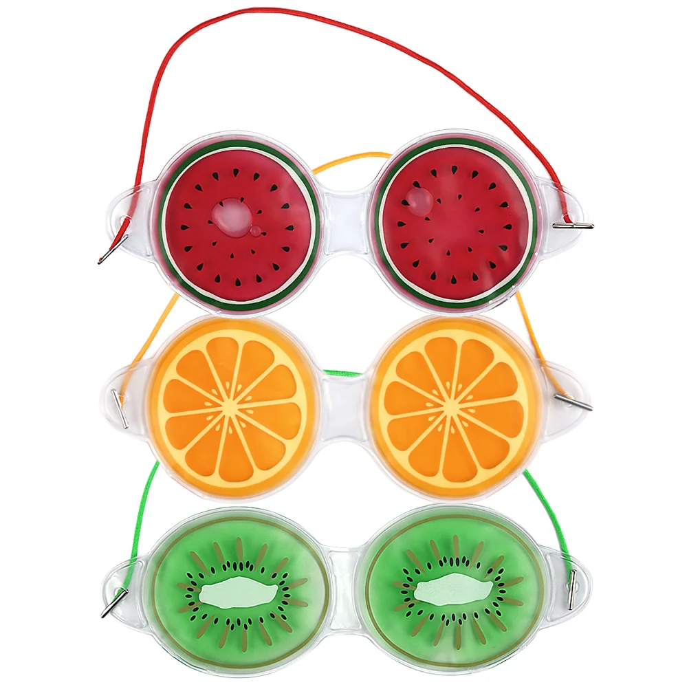 

3pcs Summer Eye Patches Cartoon Eye Fatigue Relief Patches PVC Ice Eye Pads for Home