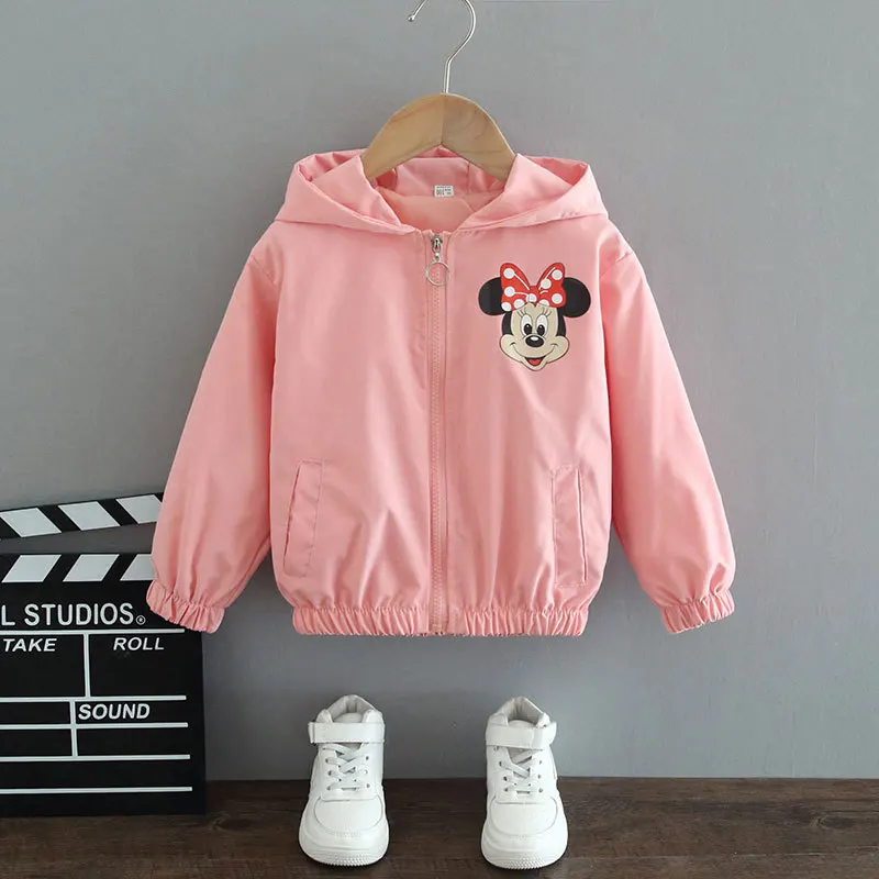 Осенняя куртка с капюшоном для девочек