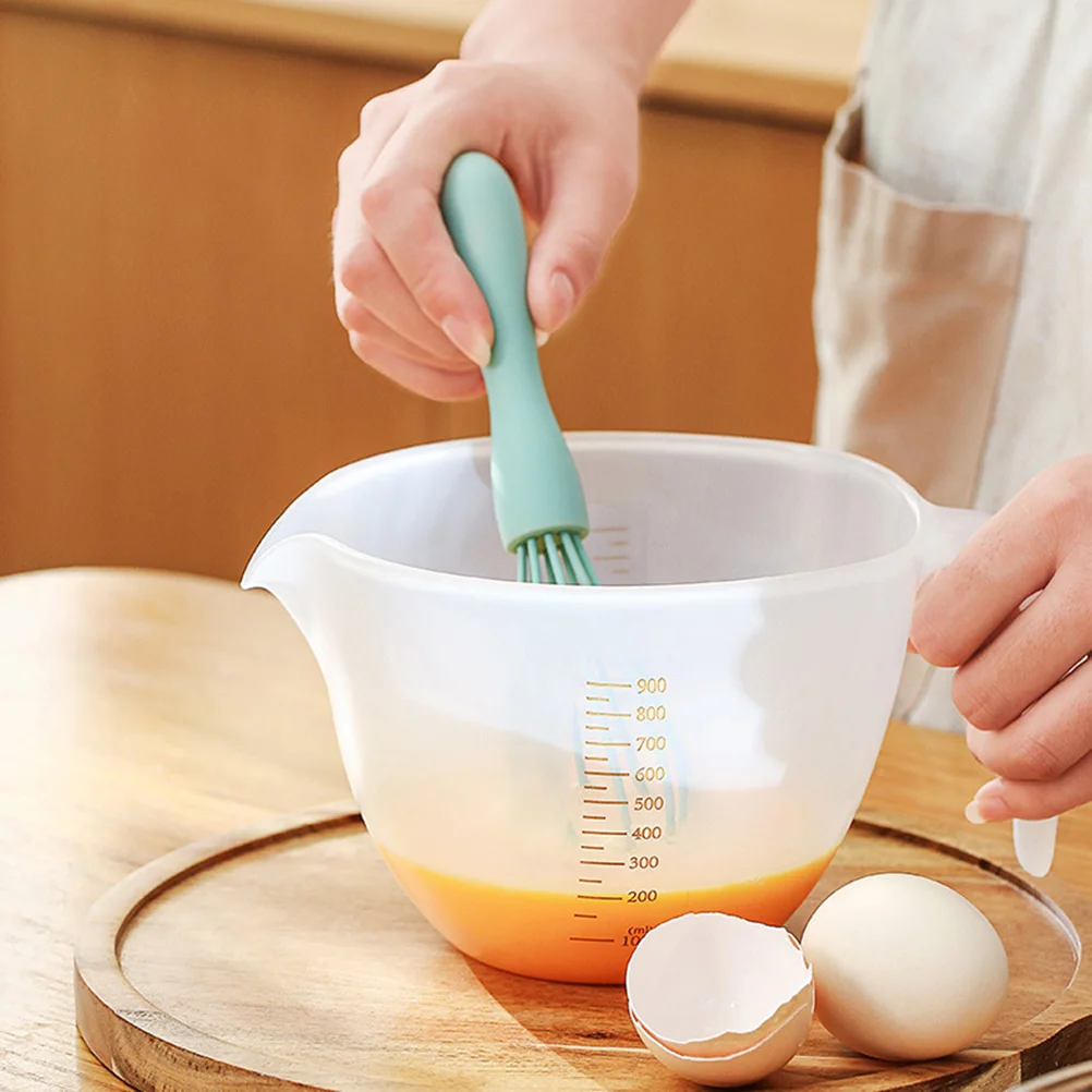 

Beaten egg bowl kitchen egg de-gluten strainer egg froth mixing bowl baking graduated measuring cup