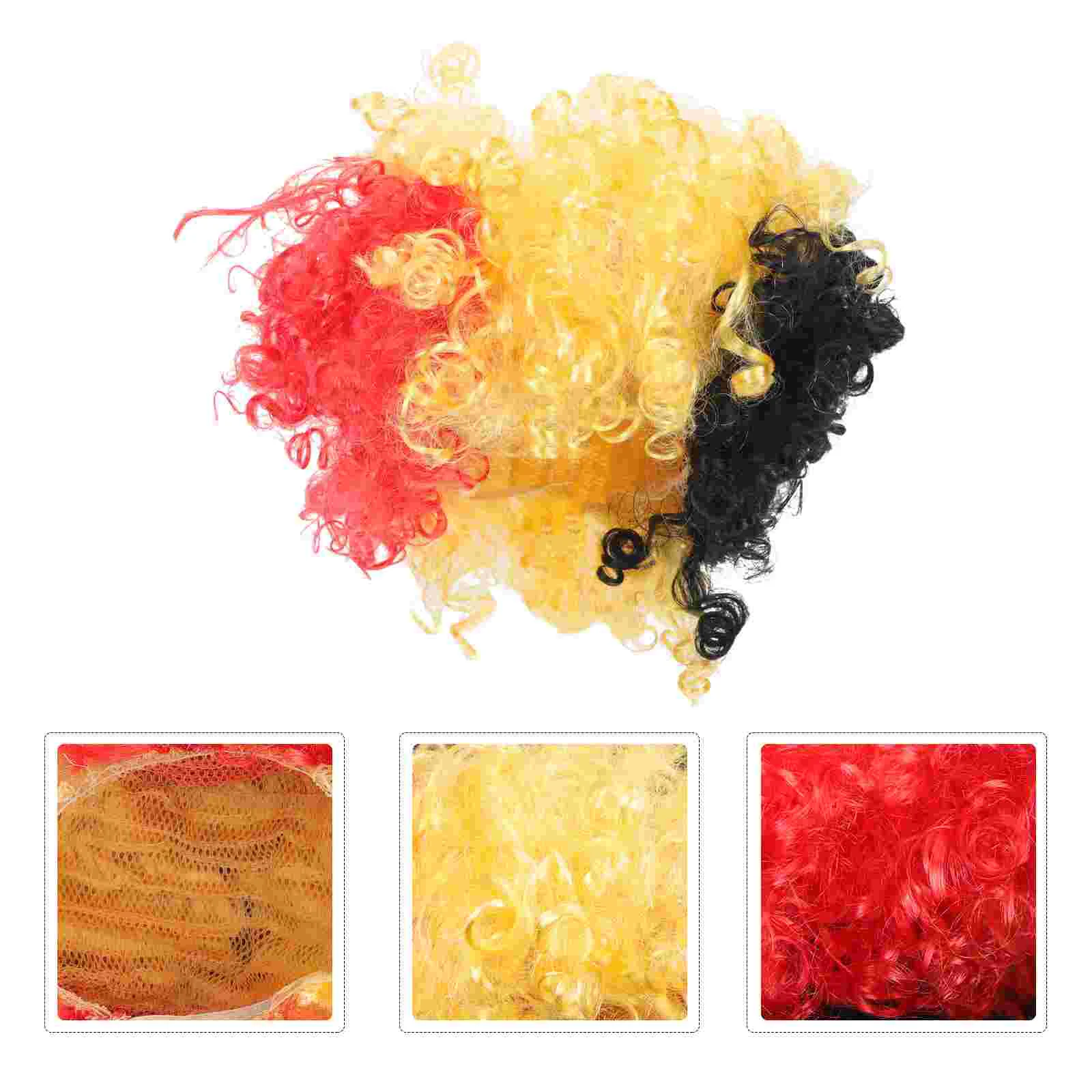 Парики из волос клоуна для вечерние накладные аксессуары смешной косплей