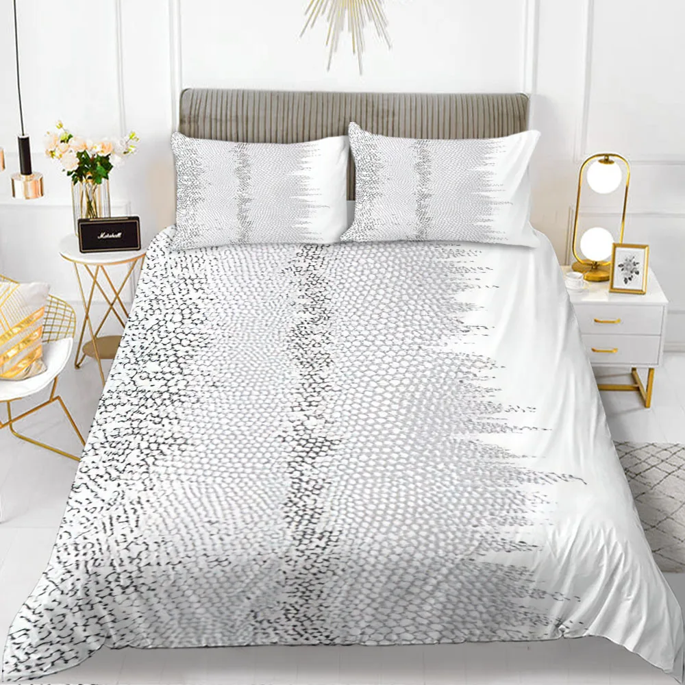 

Set Black White Pattern Simple Design Polyester Comforter Cover King Queen Twin Size for Kids Teens Aduls Stripe Duvet Cover