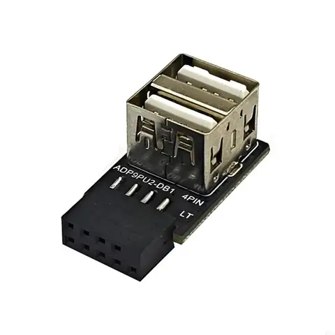 D7YC 9 PIN -контакт до 2 порта USB -адаптер разъем ПК.