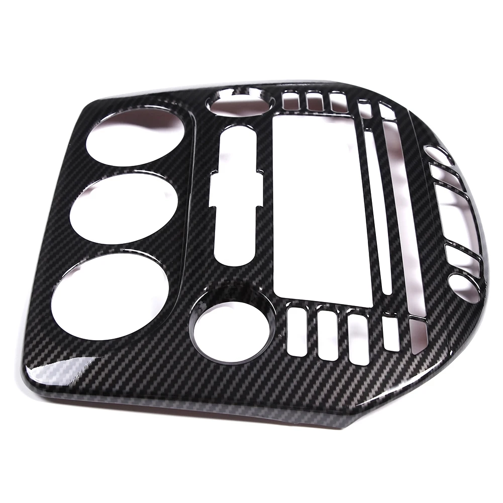 

Автомобильная панель управления из углеродного волокна ABS, автомобильная магнитная панель управления, обшивка, наклейки для фотографий