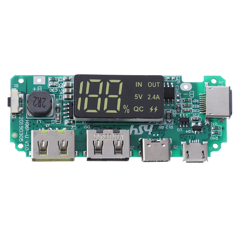 

Светодиодный двойной USB 5 В 18650 а Micro USB Type-C Мобильный Внешний аккумулятор модуль зарядки литиевая батарея зарядное устройство плата защита ц...