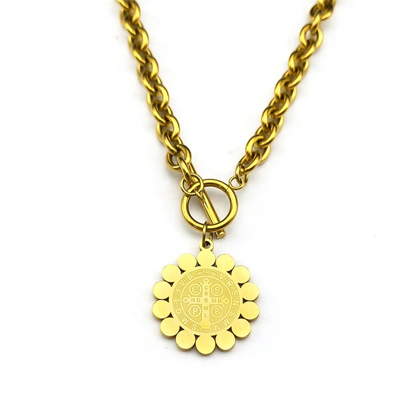 Набор из колье и браслета нержавеющей стали