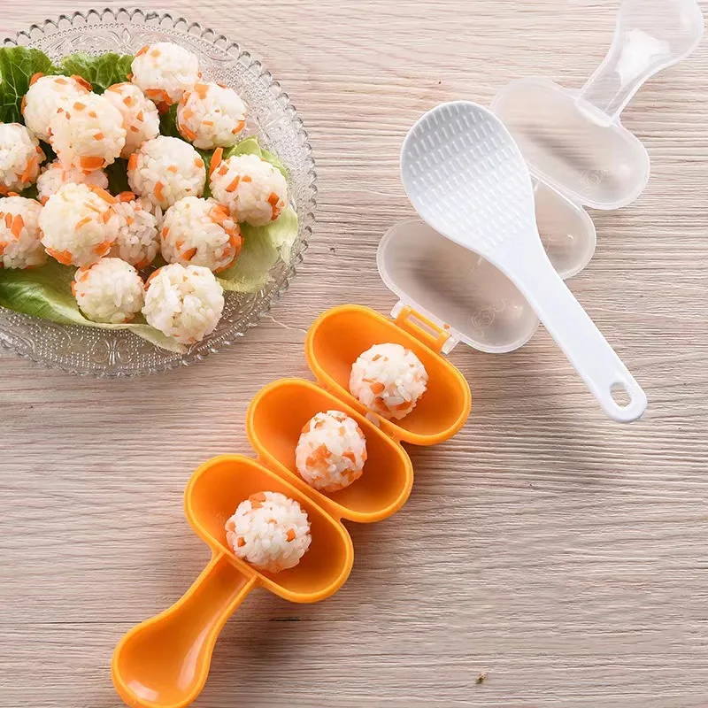 

Rice Ball Maker Rice Roll Shaker Lunch Maker Mould Onigiri Mold DIY Rice Baller Shakers Ball Shaped Kitchen Tools Rice Ball Mold