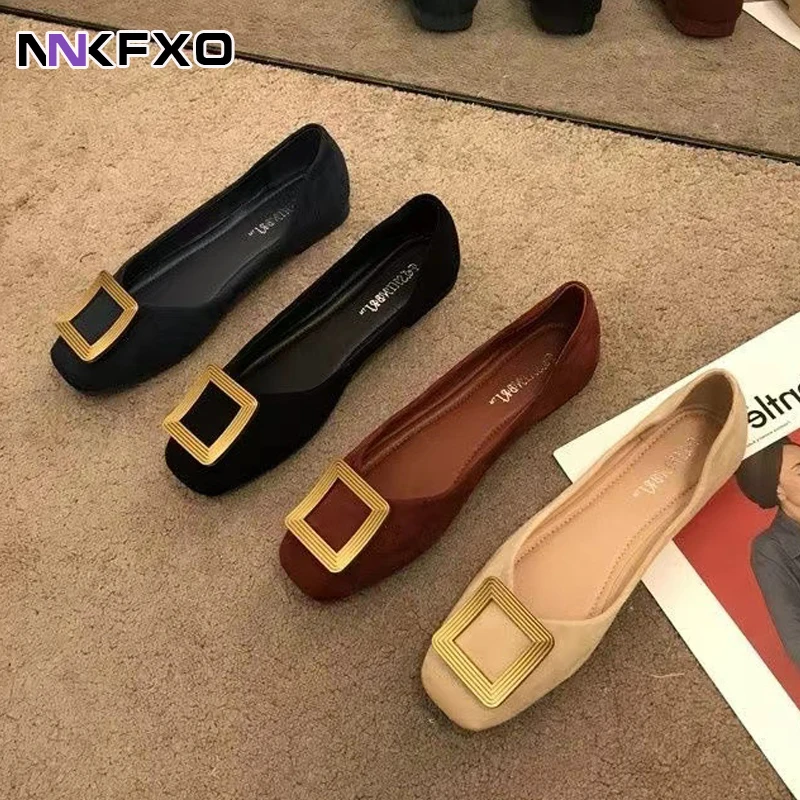 

Spring Fall Women Flats Caramel Colour Black round Toe Flat Heel Shoes for Ladies Brown Flats for Women Foldable 35-40 vc4143