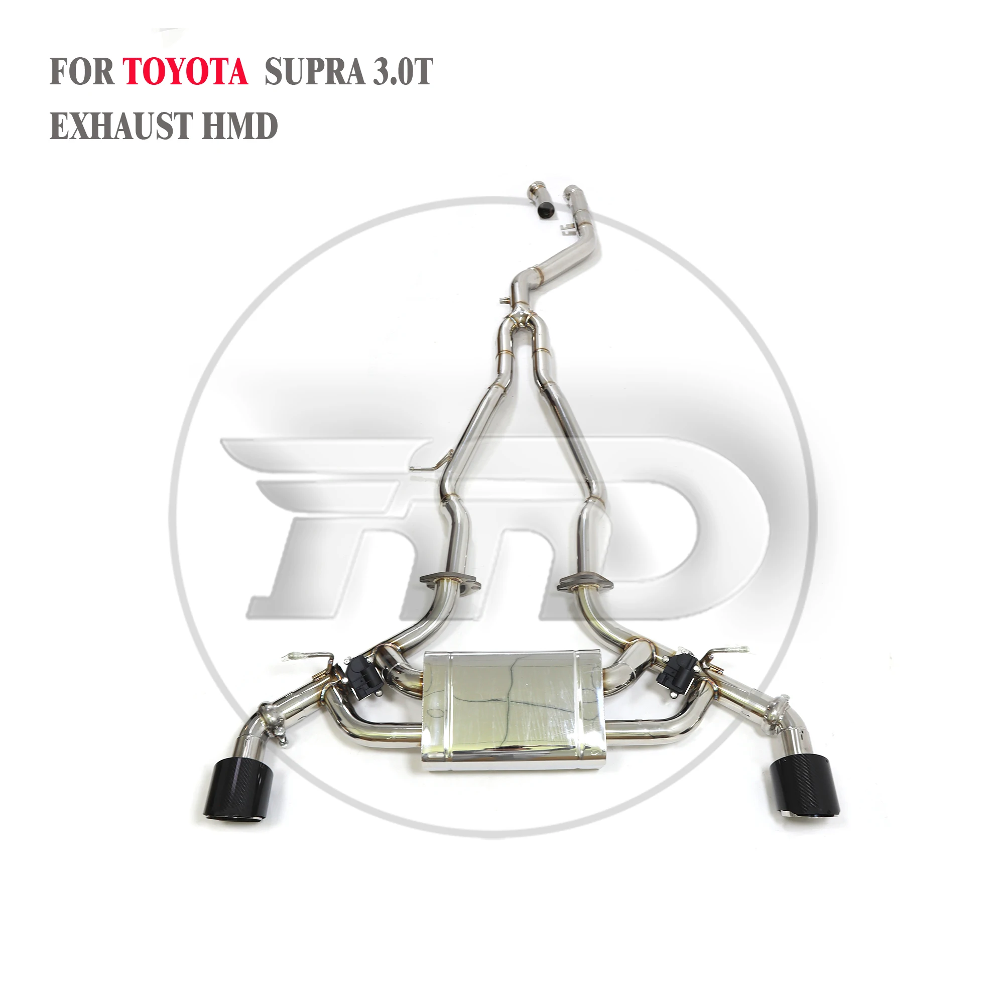 HMD выхлопная труба Catback характеристики для Toyota Supra A90 Автоматическая Замена