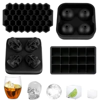 square skull ice cube maker ice ball mold silicone ice cube trays for for party bar summer whisky drinks