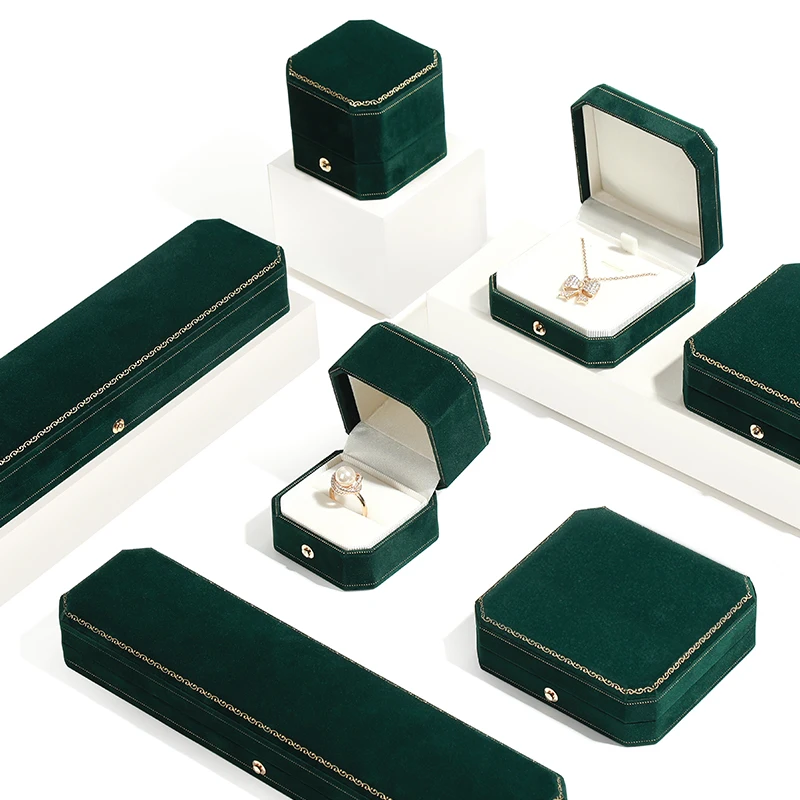 Логотип под заказ ожерелье коробка Элитный Европейский ретро восьмиугольный