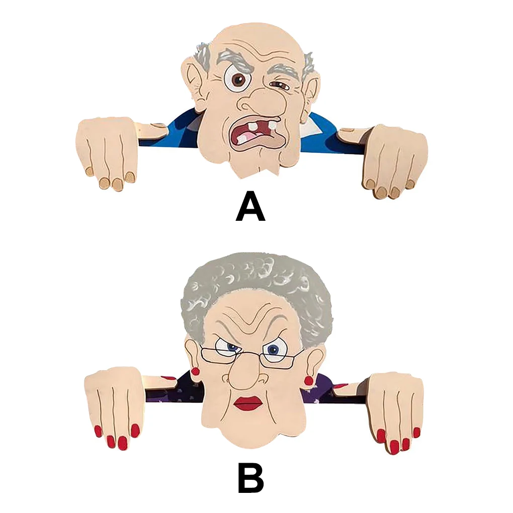 

Иллюстрация сада, украшение забора, злый старик и леди, искусство сада, ферма, украшение для двора, деревянное садовое украшение Jardin