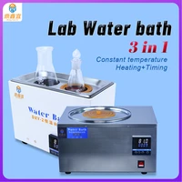 dxy laboratory equipment water bath constant temperature lcd digital stainless steel heating tank device 2 holes