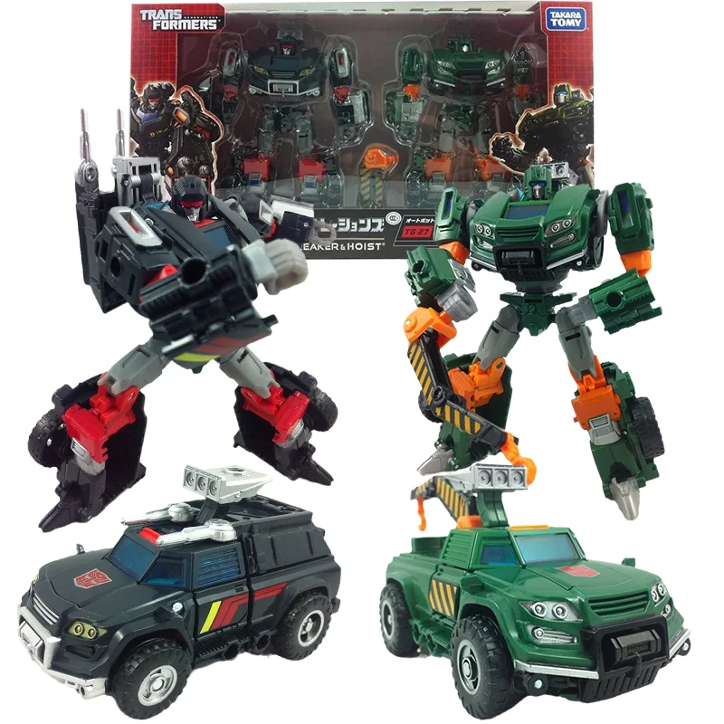 

Takara Tomy Genuine Transformers Toys TG27 Trailbreaker Hoist Anime Action Figure Deformation Robot Toys For Boys Children Gift