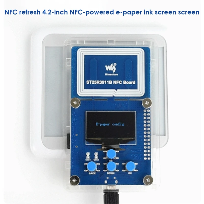 

Плата разработки Waveshare ST25R3911B NFC поддерживает несколько NFC протоколов ST25R3911B