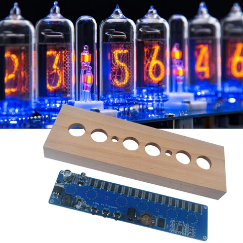 APWIKOGER IN14 Nixie Tube Часы из бука