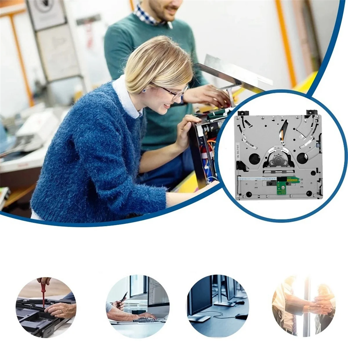 RAF-3350 DVD Rom Дисковый привод двойной IC диск для D2 D2A D2B D2C D2E консоль Замена