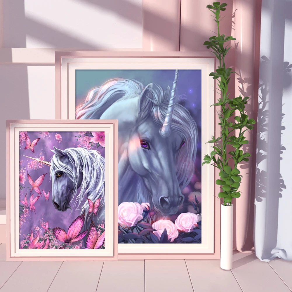 

Набор для алмазной живописи, 5D Вышивка, лошадь, животное, квадратная фотомозаика, Бабочка, украшение для дома