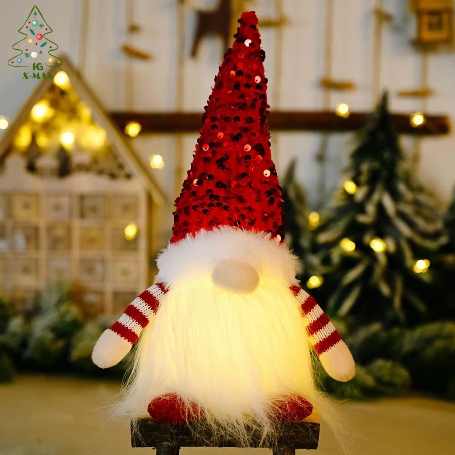 Готовый к отправке natal navidad Mini безликий гном Рождественская елка Орнамент