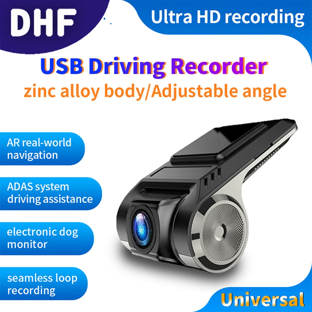 

Car Assecories USB ADAS Car-Cam Full HD 1080P For Car Multimedia Player Navigation Voice Alarm Warning System Dash Cam Front DVR