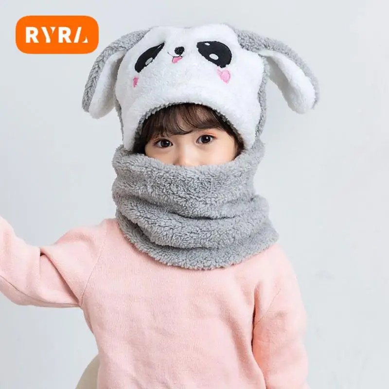 

Нагрудник милое выражение 360 ° Упаковка теплая и удобная Техника вышивки многофункциональная шапка и шапка с ремешком на шею головной убор