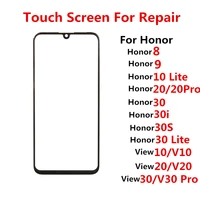 touch screen for huawei honor 8 9 10 lite 20 pro 30 30i 30s view front panel lcd display out glass replace repair parts