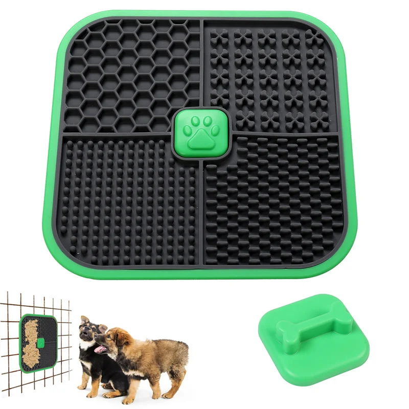 

New Pet Slow Food Bowl Cat and Dog Cage Licking Plate Feeding Pad Slow Food Anti choking Bowl Dog Pet Bowl Slow Food Plate