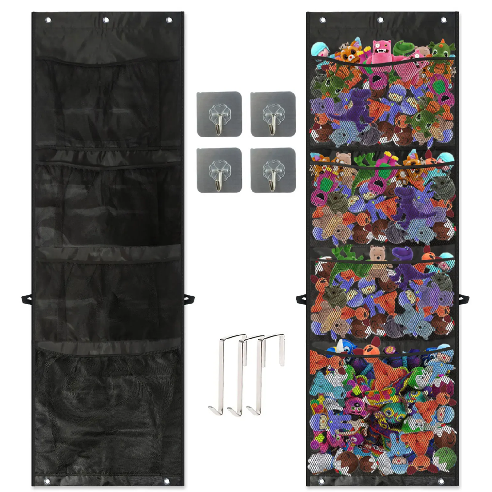 

Large Capacity Bags Foldable Pool Equipment Organize Sundries Household Stroage Bags with Hook Design Store Toy Balls