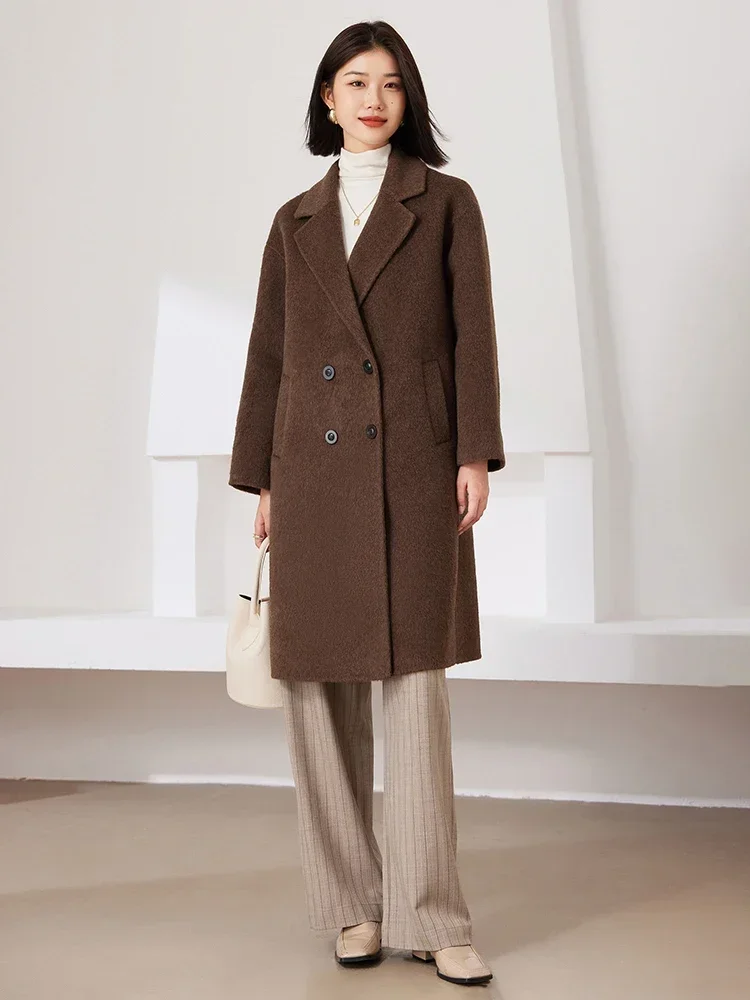 Высококачественное толстое пальто ручной работы из 100% волос яка плотной гладкой