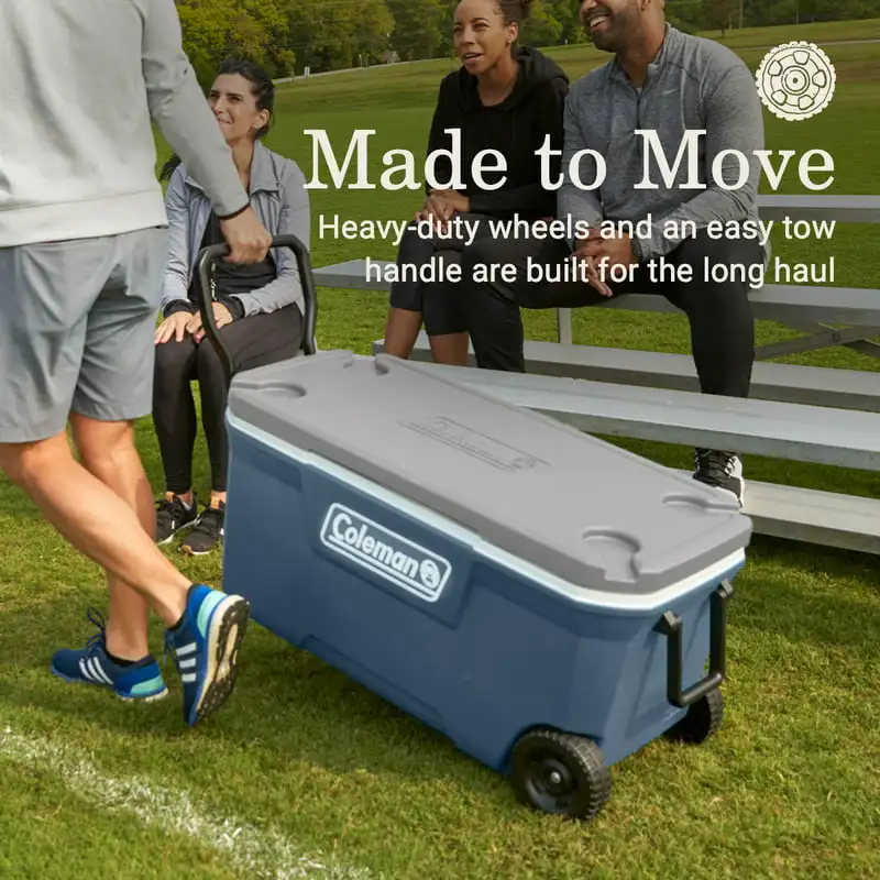 

Series 100QT Hard Chest Wheeled Cooler, Lakeside Blue