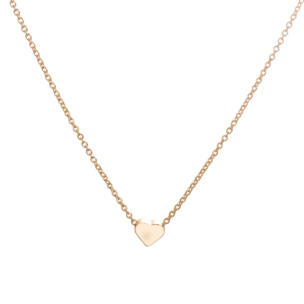 

ZLALHAJA Metal Heart Pendant Necklace For Women Elegant Aesthetic Necklace Neck Chain Choker 2022 Trend Fashion Jewelry
