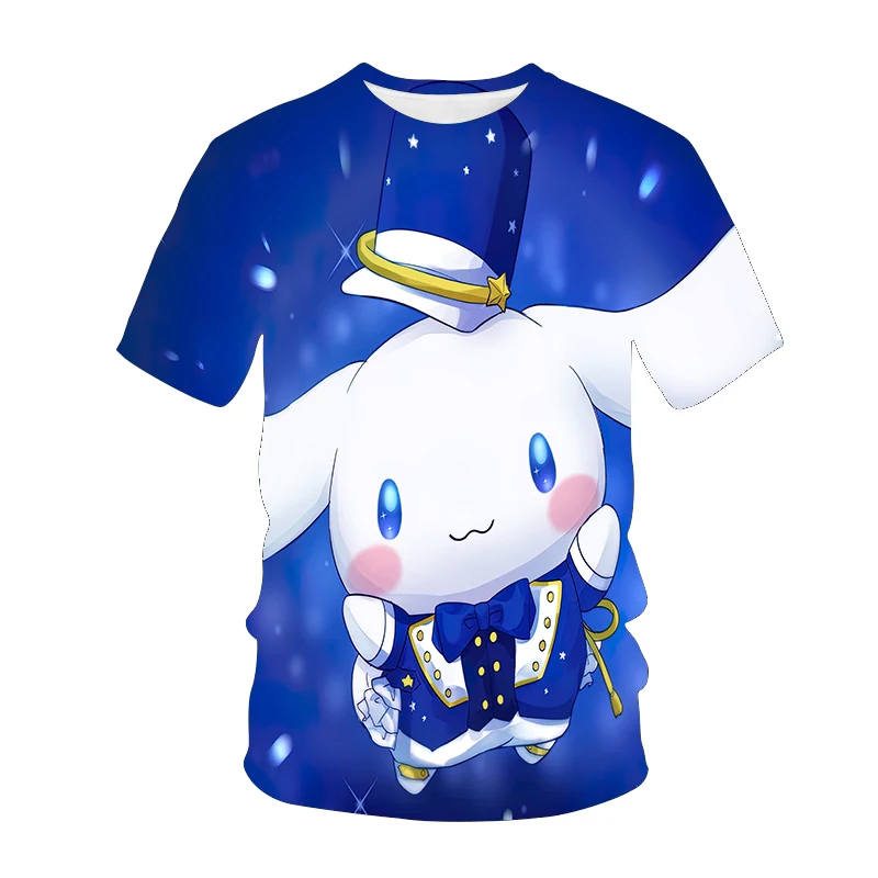 

2023 New summer Hello Kitty 3D T Shirt Boys Girls Children Fashion Short Sleeve Printed Cool Tops Tees Boy Girl Kids Clothing