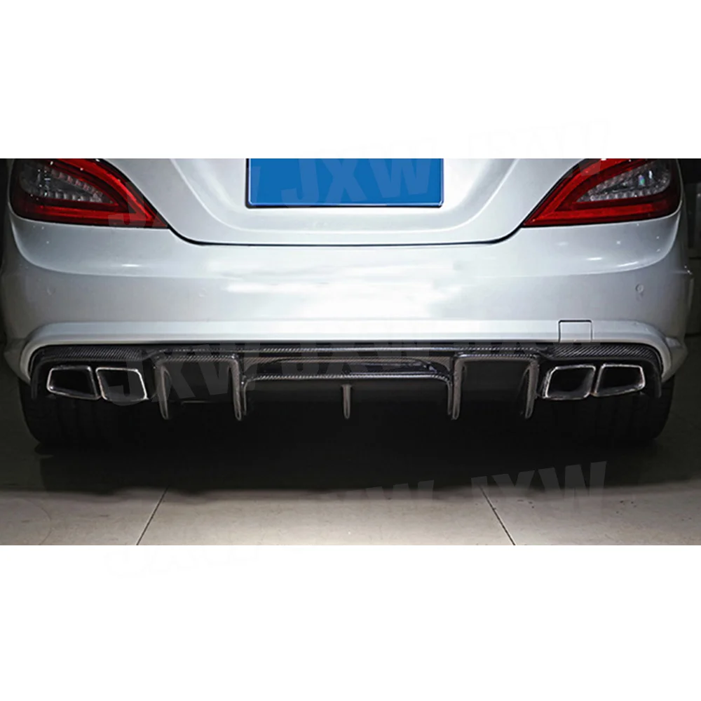 Для CLS Class задний спойлер из углеродного волокна диффузор для Mercedes Benz W218 CLS63 AMG