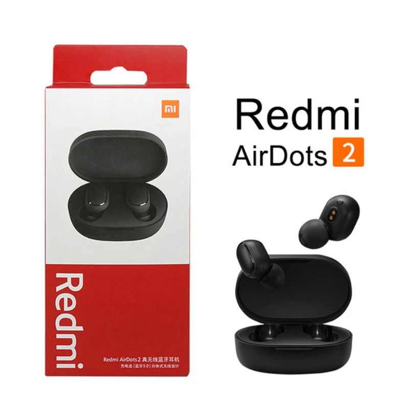 

Original Redmi AirDots 2 Bluetooth Headset Official redmi airdots 2 Portable Sports Headphones Redmi AirDots2 Bluetooth headset