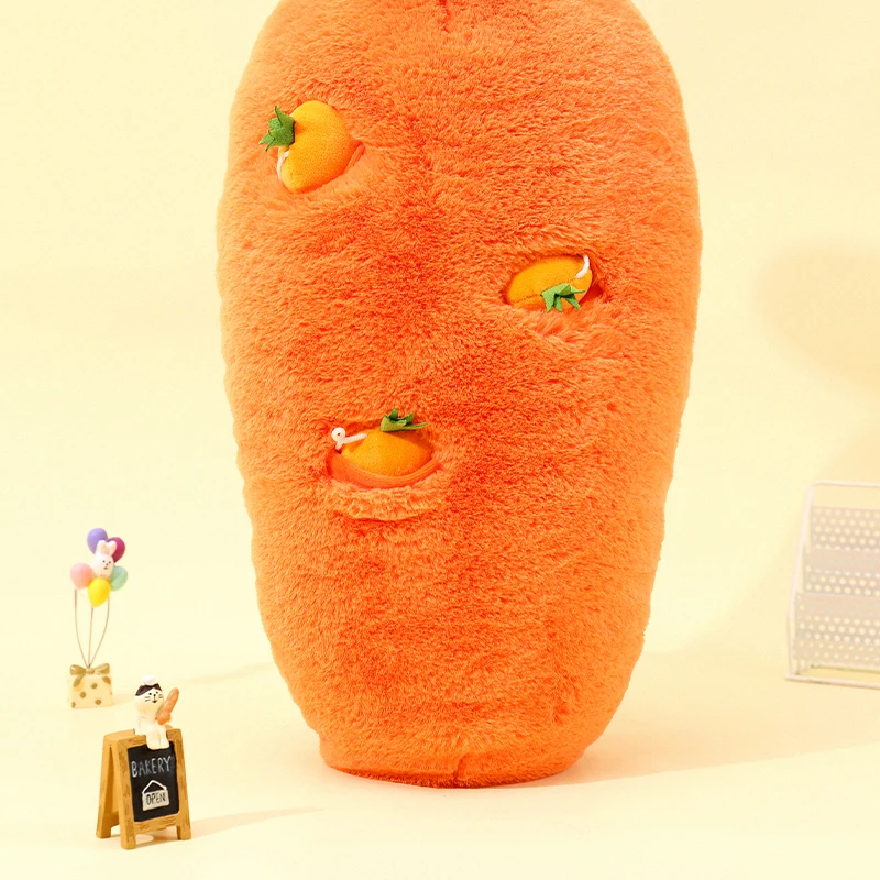 

50cm Carrot Pillow Models Cartoon Stuffed Dolls Anime Plush Baby Toys Kawaii Kids Birthday Gift Display Collection Souvenir