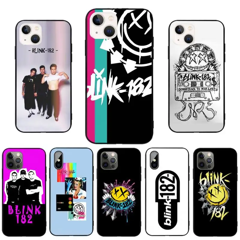 

Blink 182 Phone Case Black Tpu For Iphone XR Xs 11 12 13 Mini Pro Max 6 7 8 Plus X 6s SE 2020 Cover