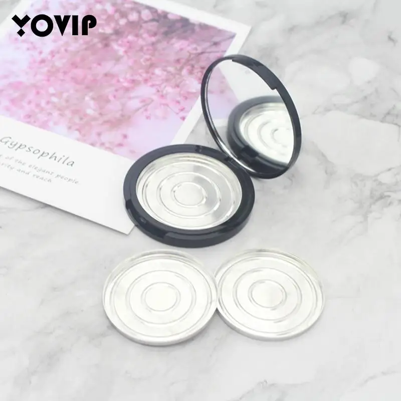 

Круглая пустая коробка для пудры «сделай сам», ручной Пустой свободный фотоальбом с ситовым слоем, портативный пластиковый косметический к...