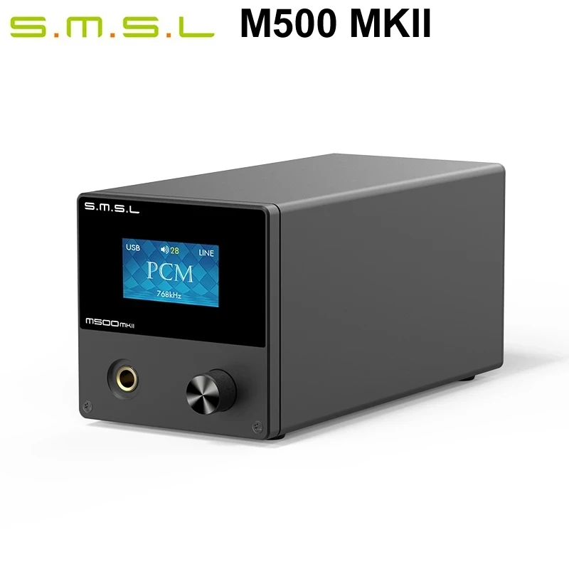 

ЦАП SMSL M500 MKII ES9038PRO с Bluetooth и усилителем для наушников