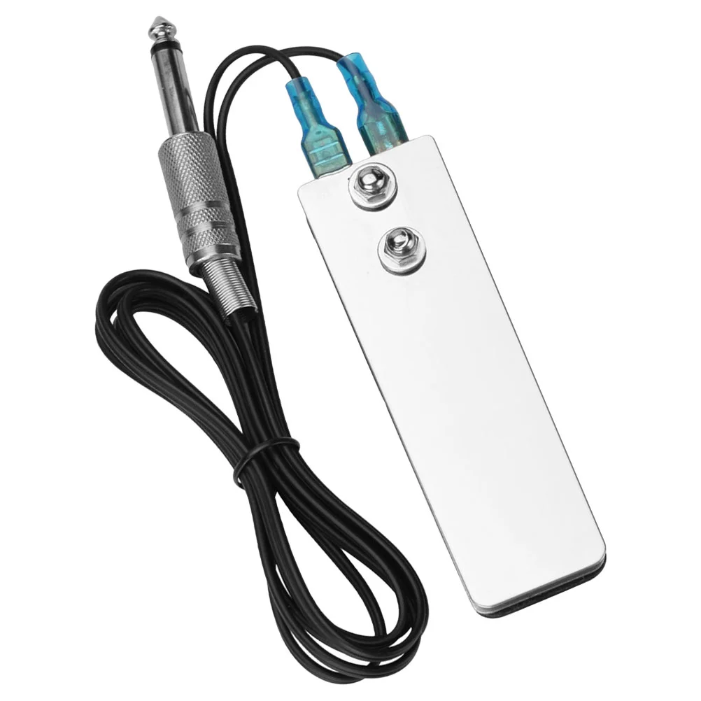 

Tattoos Foot Switch Plug Power Supply Tattooing The Machine Stainless Steel Pedal Accessories Rest