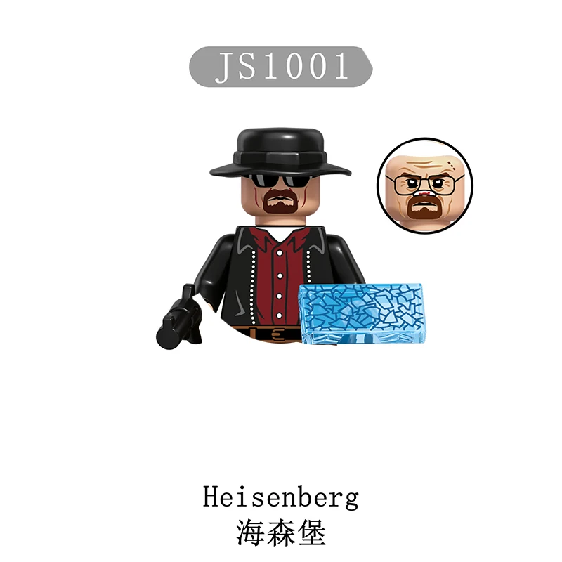 Фото Новые офисные кирпичи Heisenberg God Of War Кратос для игрушек, подарков, мини-фигурки, детские строительные блоки для вечеринок, подарки №5