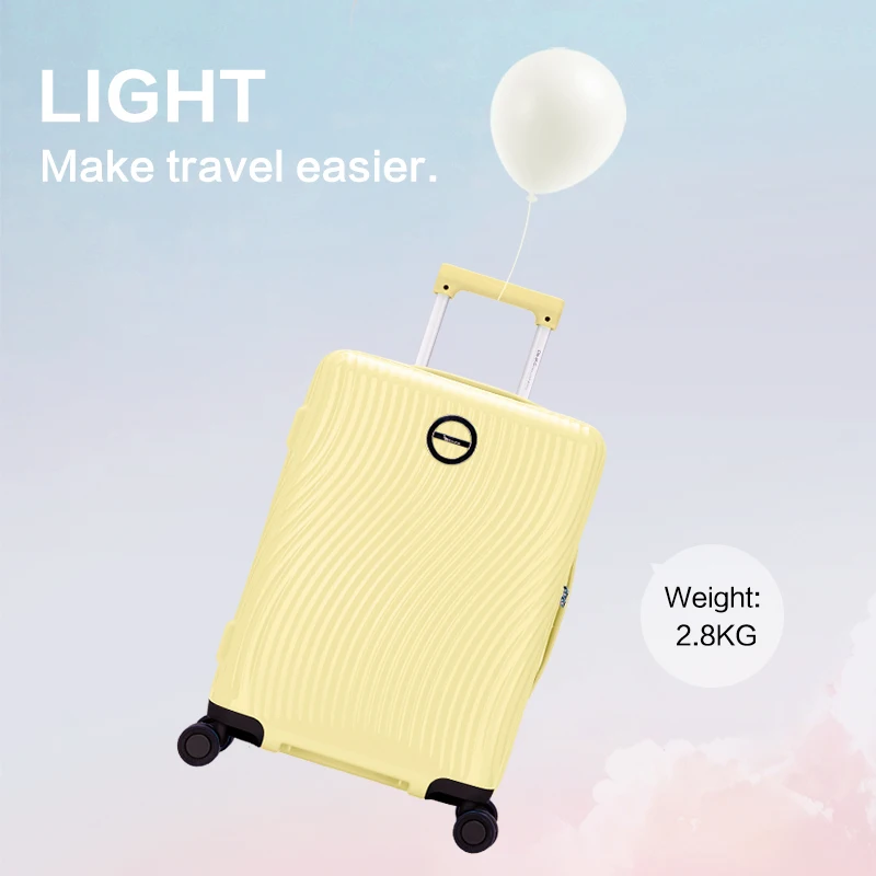 OIWAS Travel Suitcase For Men 20 Inch Rolling Silent Spinner Wheels Trolley Women Luggage Bag PC Material Fashion Traveling Case