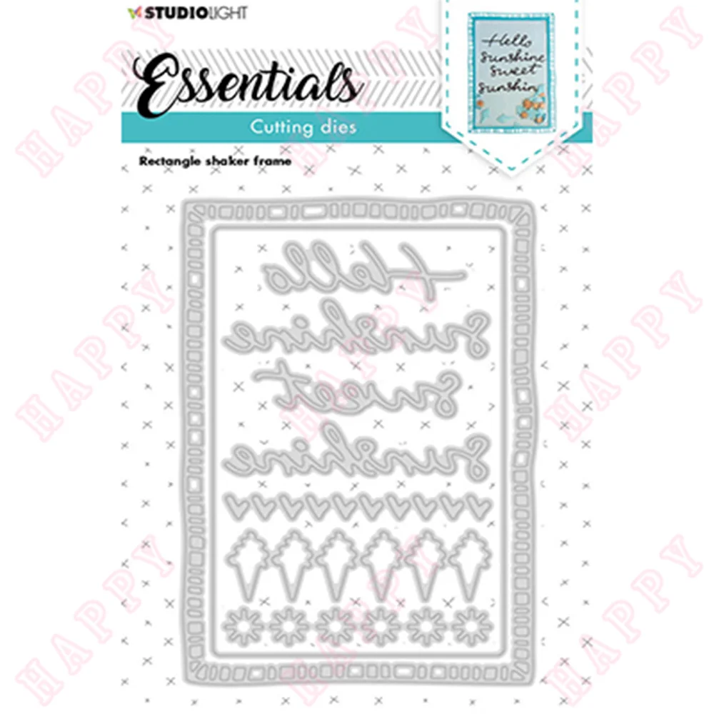 

Rectangle Shaker Frame 2022 Limited Product Hot Cutting Dies Scrapbook Decoration Paper Craft Diary Punch Diy Greet Card Mould