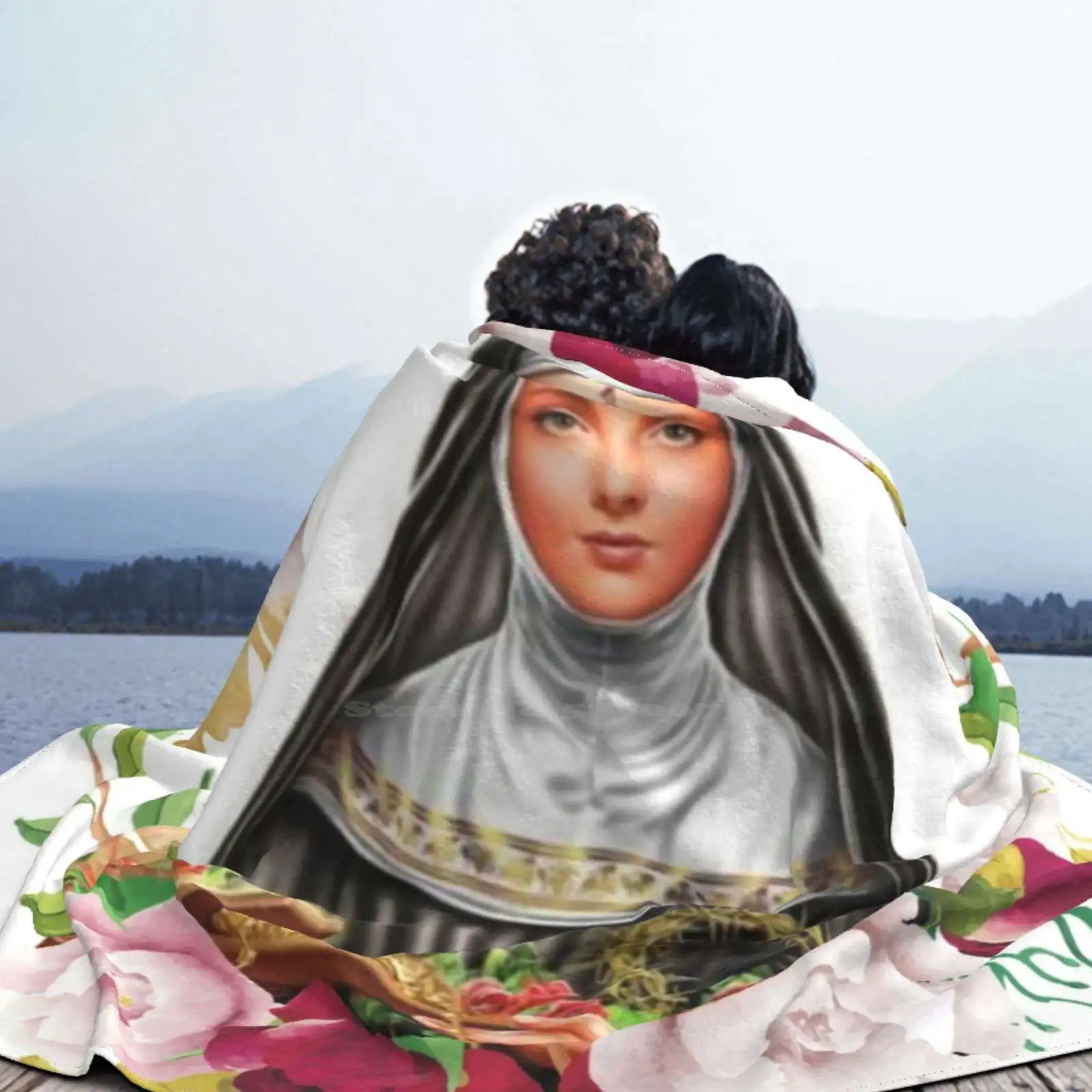 Saint Rita Of Cascia / Catholic Art Religious Artworks Fashion Soft Warm Flannel Blanket Saints St