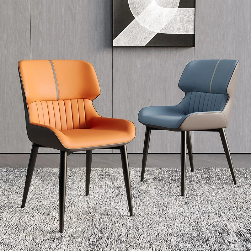 S Modern Simple Back Living Room Chair Net Red Technology Metal Home Chairs For Kitchen